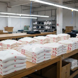 Suéter Tejido Casual Holgado para Mujer con Elemento Cuadrado y Logotipo Frontal, Cárdigan Rosa Blanco de Poliéster Antiencogimiento de Secado Rápido - Product Image 6