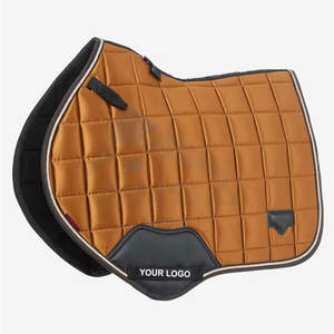 Haute qualité en gros en cuir véritable anglais Western tapis de selle haute couture Durable équitation tapis de selle professionnel - Product Image 6