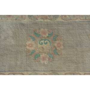 พรมขนแกะสไตล์ตุรกีโบราณสีเบจคลาสสิกขนาด2.2 x 10.6ft งานแฮนด์เมดเป็นมิตรต่อสิ่งแวดล้อมดีไซน์ขนแกะโพลีเอสเตอร์ - Product Image 5