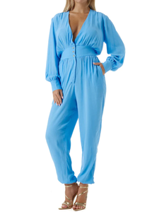 จั๊มสูทชิ้นเดียวเข้ารูปลำลองแขนยาวมีซิปแบบลำลองสำหรับผู้หญิงแฟชั่นใหม่ - Product Image 2