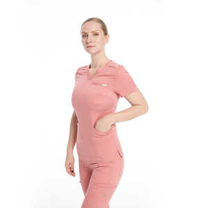 Top Quality Nursing <b>Scrubs</b> Hospital Uniforms Set Short Sleeve Custom <b>Nurse</b> <b>Scrubs</b> Uniform - Product Image 5