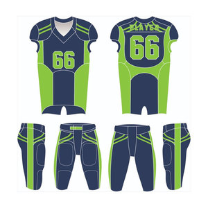 Uniforme de Fútbol Americano Sublimado con Logotipo Personalizado, Ropa Deportiva, Diseño Personalizado, Logotipo Hecho a Medida, 100% Poliéster, Ropa de Fútbol Americano - Product Image 1