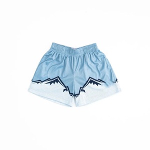 Short en maille unisexe décontracté, imprimé en sérigraphie, uni, 100% polyester, inspiré des designers, pour l'été - Product Image 4