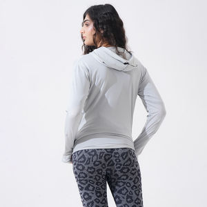 Sudaderas con capucha personalizadas para mujer, sudaderas tejidas e impresas de alta calidad para otoño primavera invierno con logotipo de insignia frontal personalizado - Product Image 2