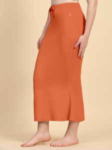 Trendmalls Dusty Orange pour Spandex Respirant Shapers Saree Shapewear Jupon pour Femme - Product Image 5