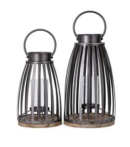 Lanterne ovale de qualité supérieure en métal galvanisé Lanterne décor à la maison Framhouse utiliser une lanterne à bougie décorative - Product Image 3