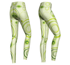 Pantalones de gimnasio de cintura alta con estampado de sublimación completa para mujer, mallas de Yoga para entrenamiento, ajuste de compresión, tela elástica suave para Fitness - Product Image 3