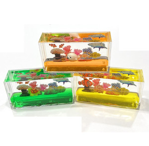 9.6cm Acrylic Liquid Floating <b>Desktop</b> Decoration Paperweight for Educational <b>Toys</b> - Product Image 2