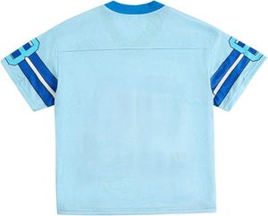 T-shirt surdimensionné à col en V pour hommes Y2K Streetwear Baggy Jersey Impression DTF personnalisée disponible - Product Image 3