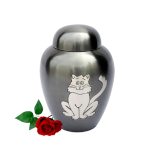 Urne funéraire en laiton pour animaux de compagnie, 8 pouces, couleur verte, avec gravure de patte, récipient à cendres en métal, urne à bas prix - Product Image 2