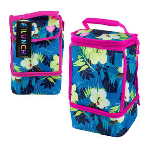 Bolsa de almuerzo aislada con estampado Hawaiano de Arctic Zone Girls Material de poliéster de 9 compartimentos - Product Image 1
