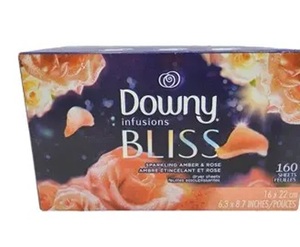 Downy Fabric Softener Dryer <b>Sheets</b>, Infusions Bliss Amber and Rose Scent, 80 Mega Dryer <b>Sheets</b> - Product Image 5