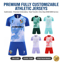 Camiseta de Fútbol Sublimada, Impresión Digital Personalizada, Malla de Poliéster con Logotipo
