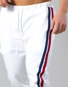 กางเกงวิ่งผ้าฝ้ายสำหรับผู้ชายกางเกงน้ำหนักเบามีซิปสำหรับใส่ไปยิมวิ่งออกกำลังกาย - Product Image 2