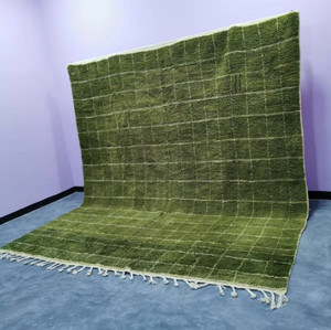 Alfombra de Área Multicolor Hecha a Mano con Nudos Marroquíes de Lujo para Sala de Estar, Hotel, Oficina, Hogar Comercial - Product Image 2