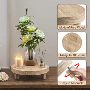 Exhibidor de Madera para Jardín de Alta Calidad, Taburete de Madera para Exhibición de Flores/Plantas Verdes, Madera de Pino de Vietnam, Ecológico - Product Image 5