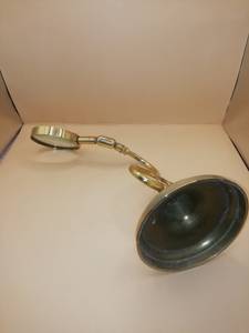 Nautique Antique En Laiton Double Boule Articulé Décoratif Bureau Monté Loupe En Laiton Stand Loupe Cadeau - Product Image 5