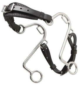 Hackamore équestre en acier inoxydable de qualité supérieure, mors lisse pour cheval avec bride, fabrication artisanale, toutes tailles disponibles - Product Image 5