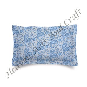 Funda de Almohada 100% Algodón con Estampado Étnico Indio de Flores, Personalizable, para Decoración del Hogar u Hotel, Colorida - Product Image 3