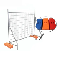 Secure Build Australia 1,8m X 2m Tragbarer Temporärer Bauzaun mit Füßen Baustellenabsperrung Stacheldrahtbarriere
