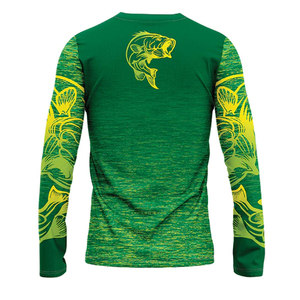 Camisas de pesca de sublimación de manga larga para hombre al por mayor/camisas de pesca de manga larga transpirables de venta directa de fábrica - Product Image 2