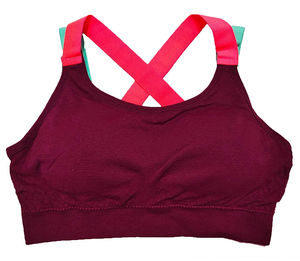 2024 Latest Style <b>Ladies</b> <b>Sports</b> <b>Bras</b> Custom Logo Printed OEM Service Plus Size Lightweight Stretchable Polyester Spandex Fabric - Product Image 6