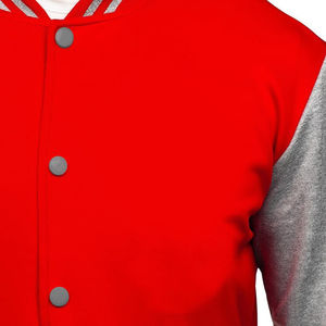 Haute qualité personnalisé brodé Patch Vintage Letterman Varsity Baseball veste pour hommes toile tissu cuir manches en gros - Product Image 6