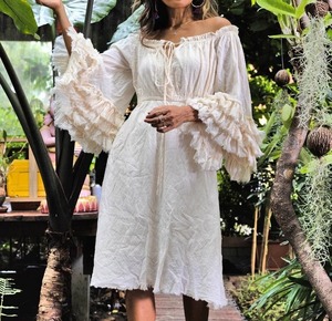 Vestido de algodón con bloque de mano indio, elegante, estampado Floral, ropa informal de verano para viajes, regalo nupcial, estilo bohemio, tejido, venta Natural - Product Image 2