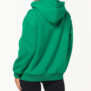 Sudadera con Capucha de Gran Tamaño para Mujer, de Manga Larga, Color Sólido, de Secado Rápido, Mezcla de Poliéster/Algodón Estampada de Alta Calidad OEM - Product Image 6