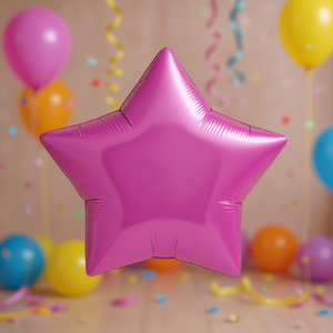 ลูกโป่งฟอยล์รูปดาว สีบานเย็น ขนาด 24 นิ้ว สำหรับตกแต่งงานปาร์ตี้ - Product Image 3