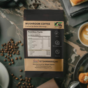 Poudre de café aux champignons instantanée de qualité alimentaire, extrait de graines cultivées à l'état sauvage, séchée par pulvérisation et emballée sous vide - Product Image 2