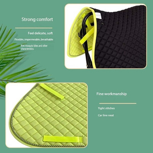 Alas Sadel Barat Berlapis Jahitan Khusus |   Alas Kuda Persegi OEM/ODM Bernapas dan Menyerap Guncangan - Product Image 6