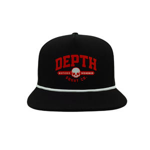 หมวกแก๊ปแบบ snapback ปีกแบน 5 ชิ้น ปักโลโก้ตามสั่ง ODM OEM  ผ้าฝ้าย 100%  ปรับแต่งสีได้ พิมพ์ลายยางนูน - Product Image 2
