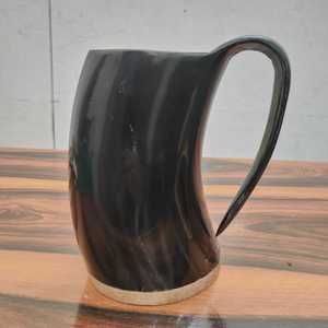 Auténtico hecho a mano genuino vikingo beber cuerno taza tallada estilo Ángel Pulido y Natural Premium artesanía hecha a mano - Product Image 2