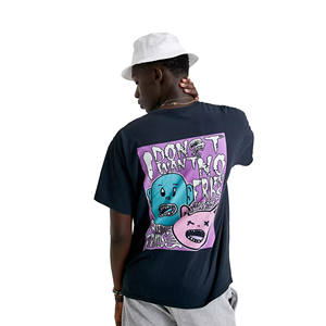 Camisetas Personalizadas de Estilo Urbano para Hombre, Corte Regular, 100% Algodón, Sólidas, de Alta Calidad, Antiarrugas, Transpirables, con Estampado en Relieve, de Secado Rápido - Product Image 4