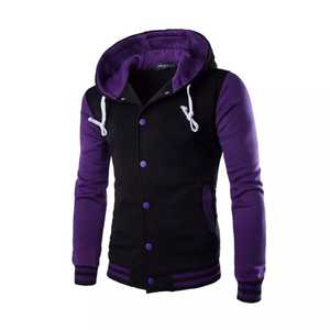 Chaqueta universitaria para hombre Letterman Baseball American College University Hoodie Coat - Product Image 4
