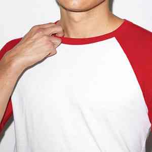 Camiseta raglán de alta calidad para hombres y mujeres, camiseta de manga de béisbol de algodón transpirable, ideal para promociones, gimnasio y uso diario - Product Image 2