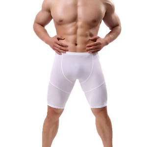 Short en maille athlétique à taille élastique sportif à séchage rapide Short de compression d'entraînement solide pour la compression au meilleur prix - Product Image 4