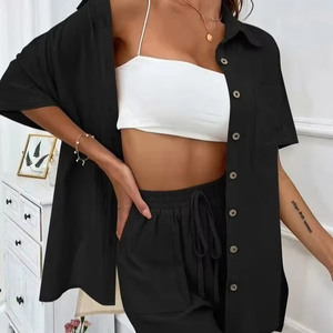 Top Quality Wholesale 2 Piece Set Trending Stylish Design Women's Tracksuits 100% Cotton Lightweight Sweat Suits - Product Image 5