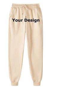 Top qualité personnalisé Joggers pantalons de survêtement hommes cordon solide décontracté pantalons de survêtement Baggy pantalon de survêtement Logo imprimé pantalon surdimensionné - Product Image 5