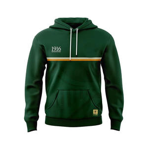 Sweats à capuche en coton 100% pour hommes, vêtements d'usine respirants avec motif solide imprimé numériquement OEM Service Front Logo Winter Hooded Collar - Product Image 1