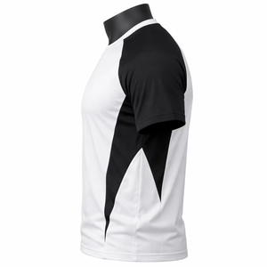Men's White <b>Black</b> Short Sleeve O-Neck Oversized Fit Eco-Friendly Sporty <b>T</b>-<b>Shirt</b> Quick Dry Knitted 100% Cotton Casual Style Blank - Product Image 6