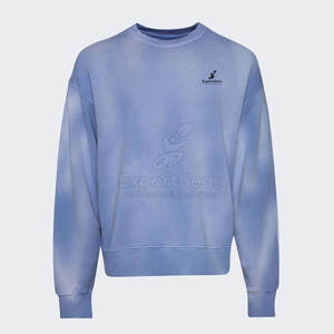 Sudadera Casual con Lavado Ácido, Tacto Suave y Diseño Desteñido Moderno, Sudadera Básica con Lavado Ácido - Product Image 1