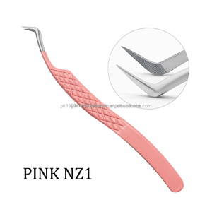 Pinzas Profesionales de Acero Inoxidable para Extensión de Pestañas, Aplicador de Pestañas con Punta de Fibra de Precisión, Punta Suave, Empaquetado en Caja, Belleza - Product Image 6