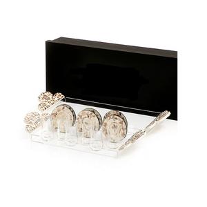 ถาดเสิร์ฟไม้แบบหนา พร้อมชุดจานรองแก้วมุกหกชิ้น และหูจับ ถาดเสิร์ฟคุณภาพเยี่ยม - Product Image 6