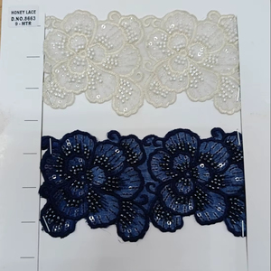 Encaje bordado floral colorido con diseño intrincado para estilo de negocios Moda Decoración para el hogar Ropa Zapatos Bolsas Regalos - Product Image 1