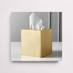 Alta demanda, cubierta de caja de pañuelos de latón hecha a mano de lujo, accesorio moderno para el hogar, soporte duradero para pañuelos, venta al por mayor del fabricante - Product Image 6