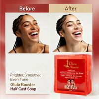 Savon en barre éclaircissant anti-taches Half Cast au Glutathion, exfoliant, régulateur de sébum, raffermissant et anti-démangeaisons pour femmes
