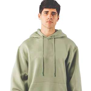 Sudadera con capucha de mezcla de algodón 100% personalizada del fabricante para hombre, tela francesa con forro polar de ajuste Regular, logotipo bordado sólido, temporada de invierno - Product Image 4
