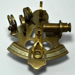 Astrolabe Sextant Multifonctionnel en Laiton Massif Antique Vintage Kelvin Hughes avec Piston pour Travail Nautique Maritime, Cadeau en Bois - Product Image 6
